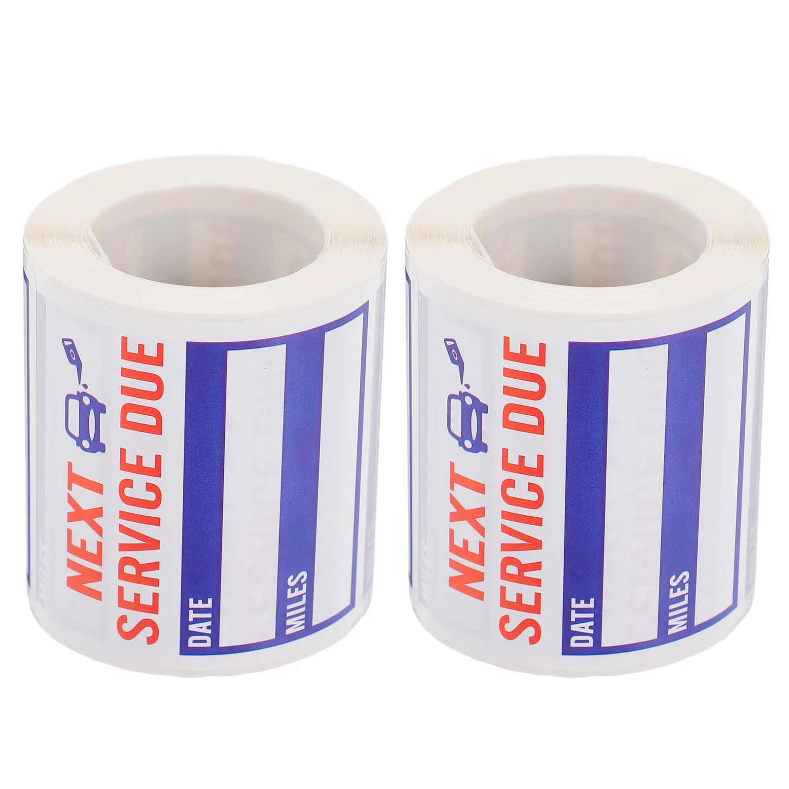 

2 рулона наклеек-напоминаний о замене масла, водонепроницаемые наклейки на лобовое стекло, этикетки для техобслуживания автомобиля, съемные клейкие наклейки