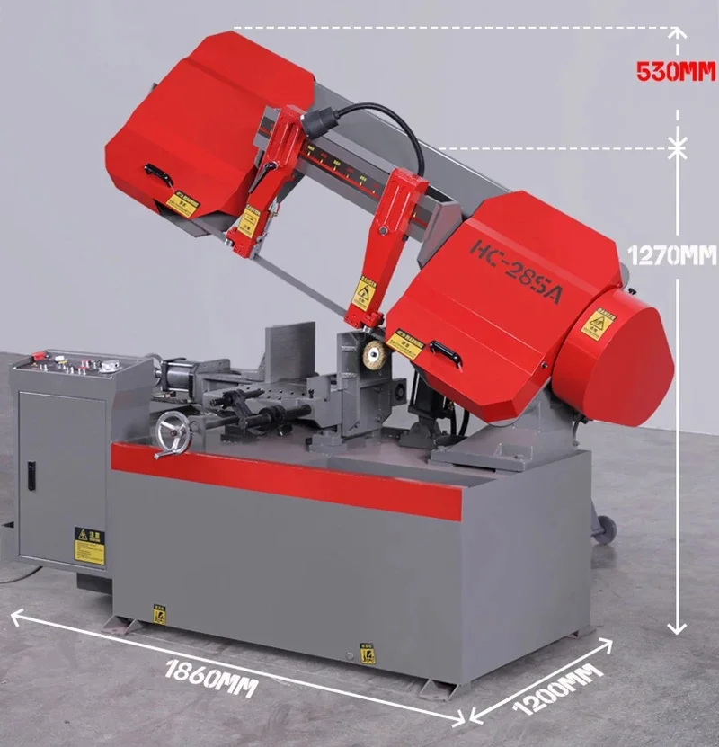 Handheld Band Saw Variable-Speed Portable Bandsaw 1100W for Cutting Stainless Steel Aluminum Metal PVC Wood Rubber Plastic