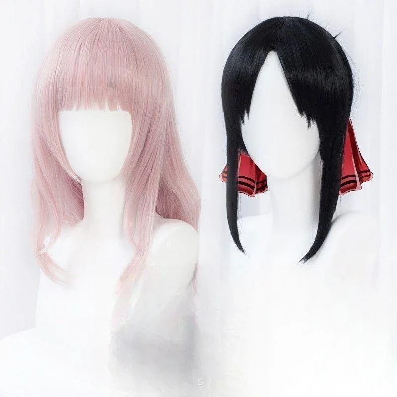 

Anime Kaguya Sama Love Is War Role Shinomiya Kaguya Cosplay Wig Ball Woman Colorful Headgear Fujiwara Chika Character Long Hair