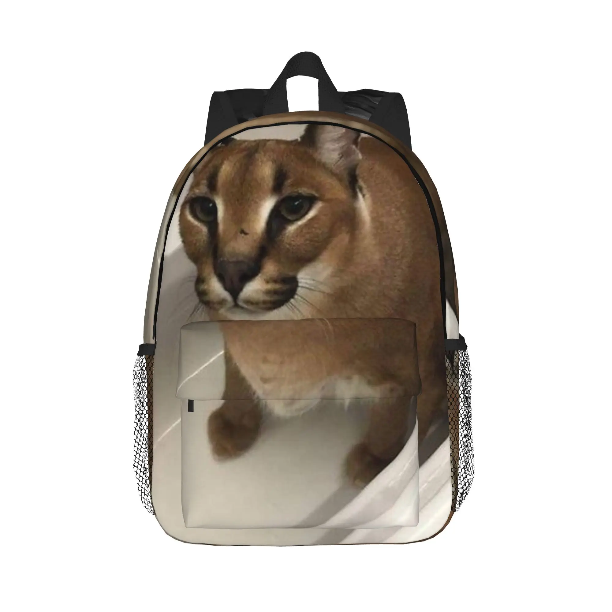 Big Floppa Animal Cat Backpack Hot Sale Daypack Large Capacity Boys Girls BookBag Shoulder Bags for Men Women School Bag