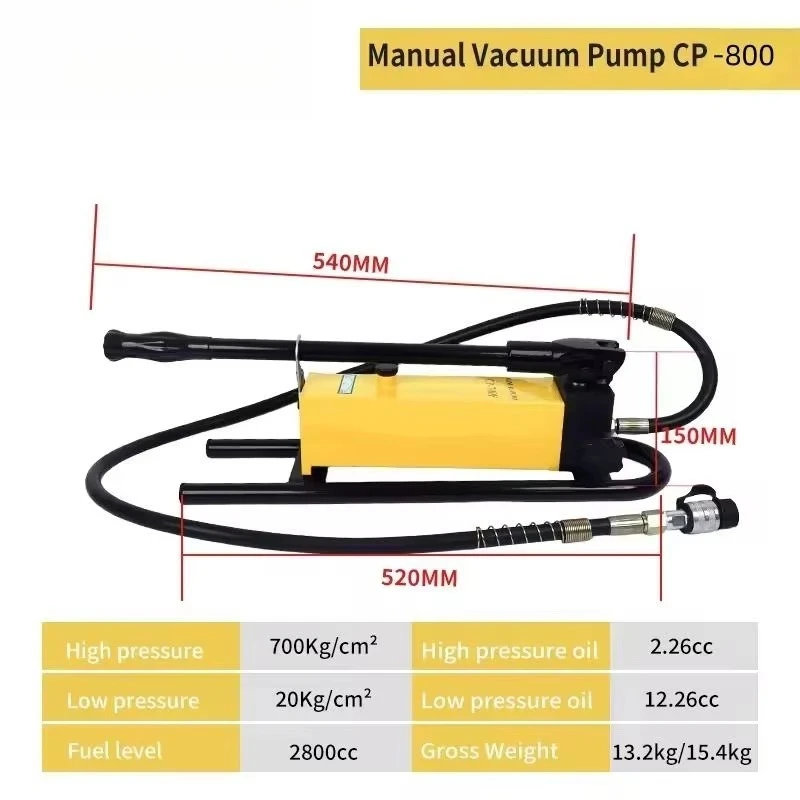Bm CP-800 700 Bar Hydraulic Foot Operated Pump with 1100cc Oil Storage and 1 Year Warranty