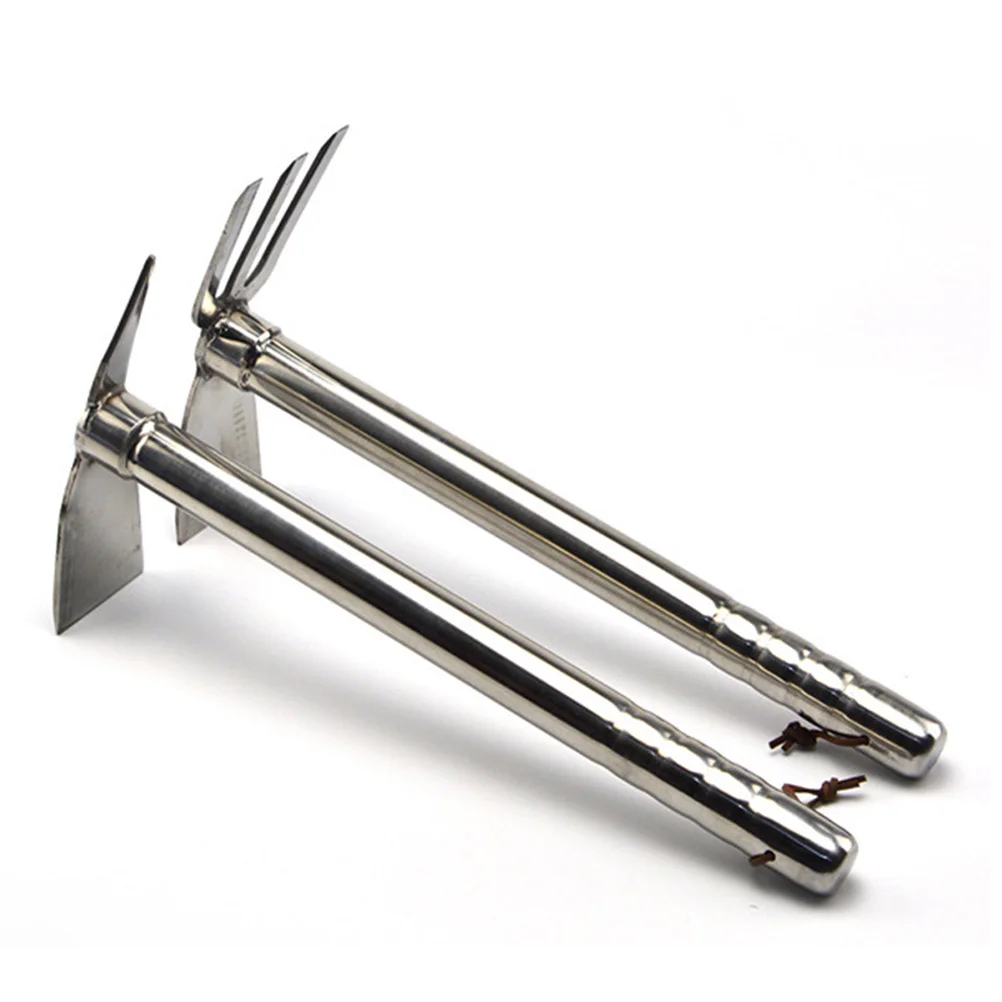 مجرفة محمولة من الفولاذ المقاوم للصدأ، أداة حديقة مزدوجة الاستخدام، متينة وخفيفة الوزن ومريحة، تصميم قوي #3