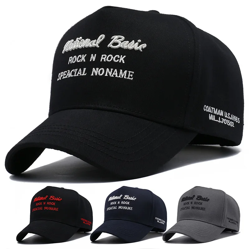 New Arrival Large Size High Top Baseball Cap Fashionable Sun Protection Hat Deepened Duckbill Men's Cap Elegant Versatile Cotton