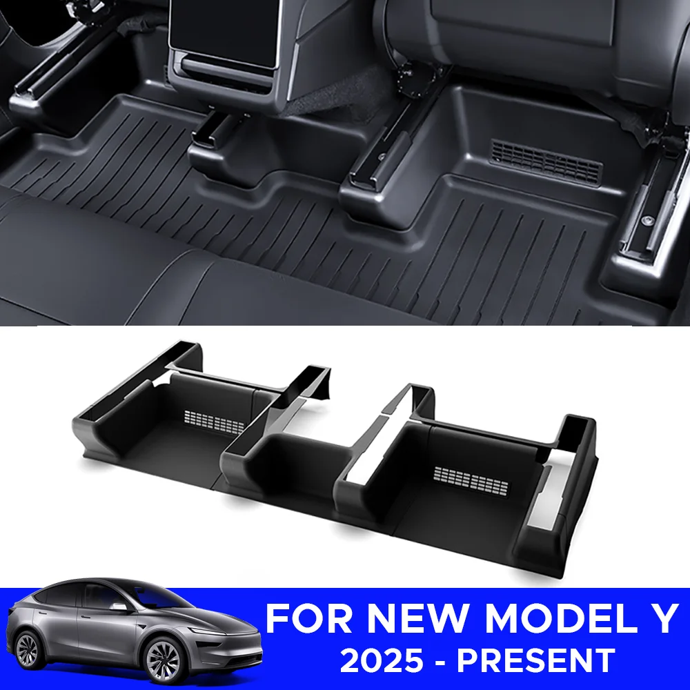 

For Tesla New Model Y Juniper 2025 Launch TPE Underseat Protector Center Console Side and 2nd Row Kick Cover Air Vent