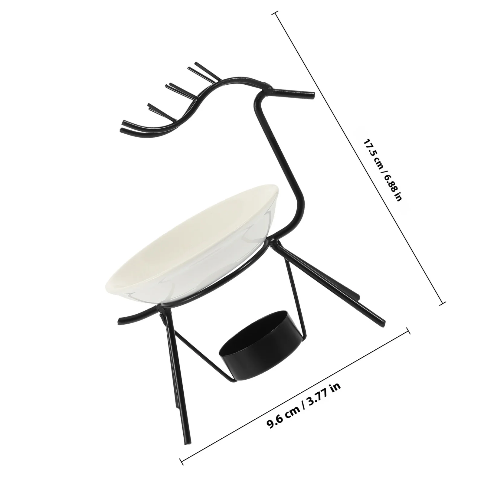 Bruciatore di incenso di cervo in ferro Diffusore di fumo stile piatto elegante per l'home office Yoga Studio Aroma Therapy Decor Porta incenso