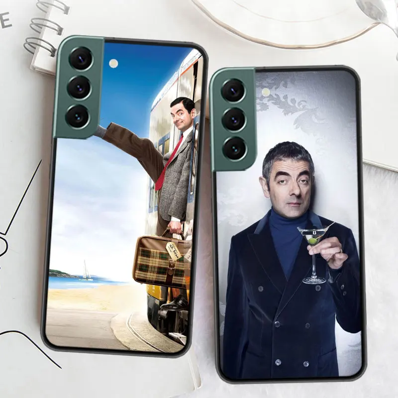 Funny Mr B-BeanS Phone For Samsung Galaxy S24 S22 Ultra S21 Plus S20 S23 S24 FE Case S10 5G S10E S9 Cover Silicone Soft Coque Fu