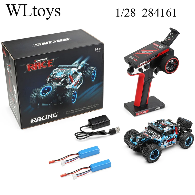 

2023 Newest WLtoys 284161 1/28 With LED Lights 2.4G 4WD 30Km/H Metal Chassis Electric High Speed Off-Road Drift RC Cars