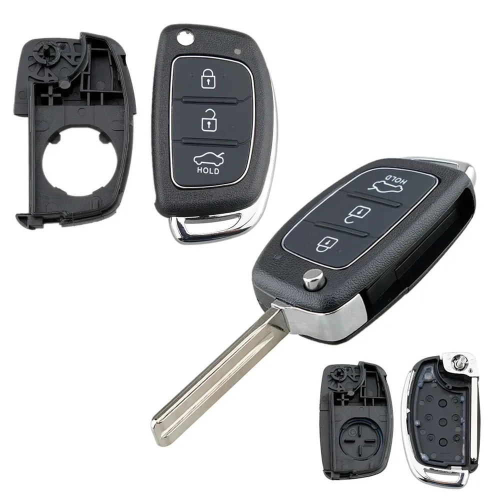 

for Hyundai 3 Buttons Remote Car Key Shell for Santa Fe Sonata for Tucson Accent I30 I40 I45 Accessories