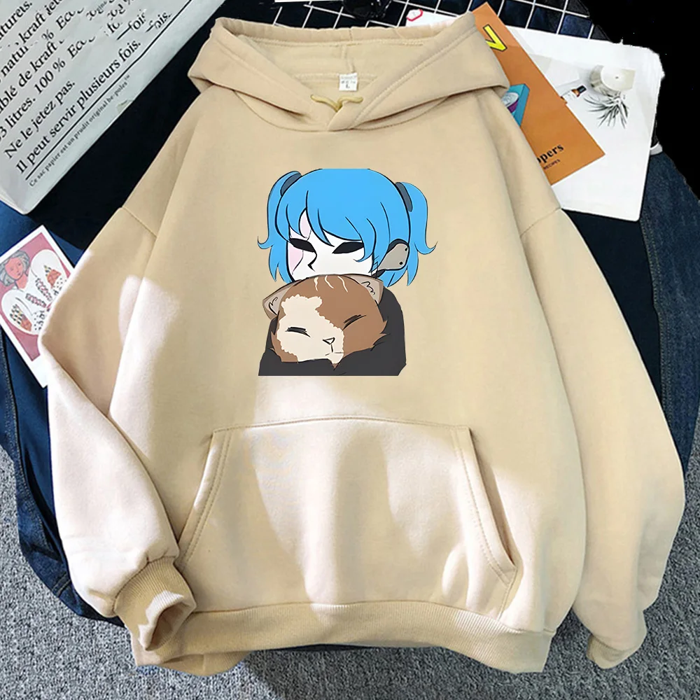 Sally Face Cartoon Graphic Print Hoodies Cute Anime Clothes Autumn High Quality Fleece Sweatshirts Men/women Casual Pullovers