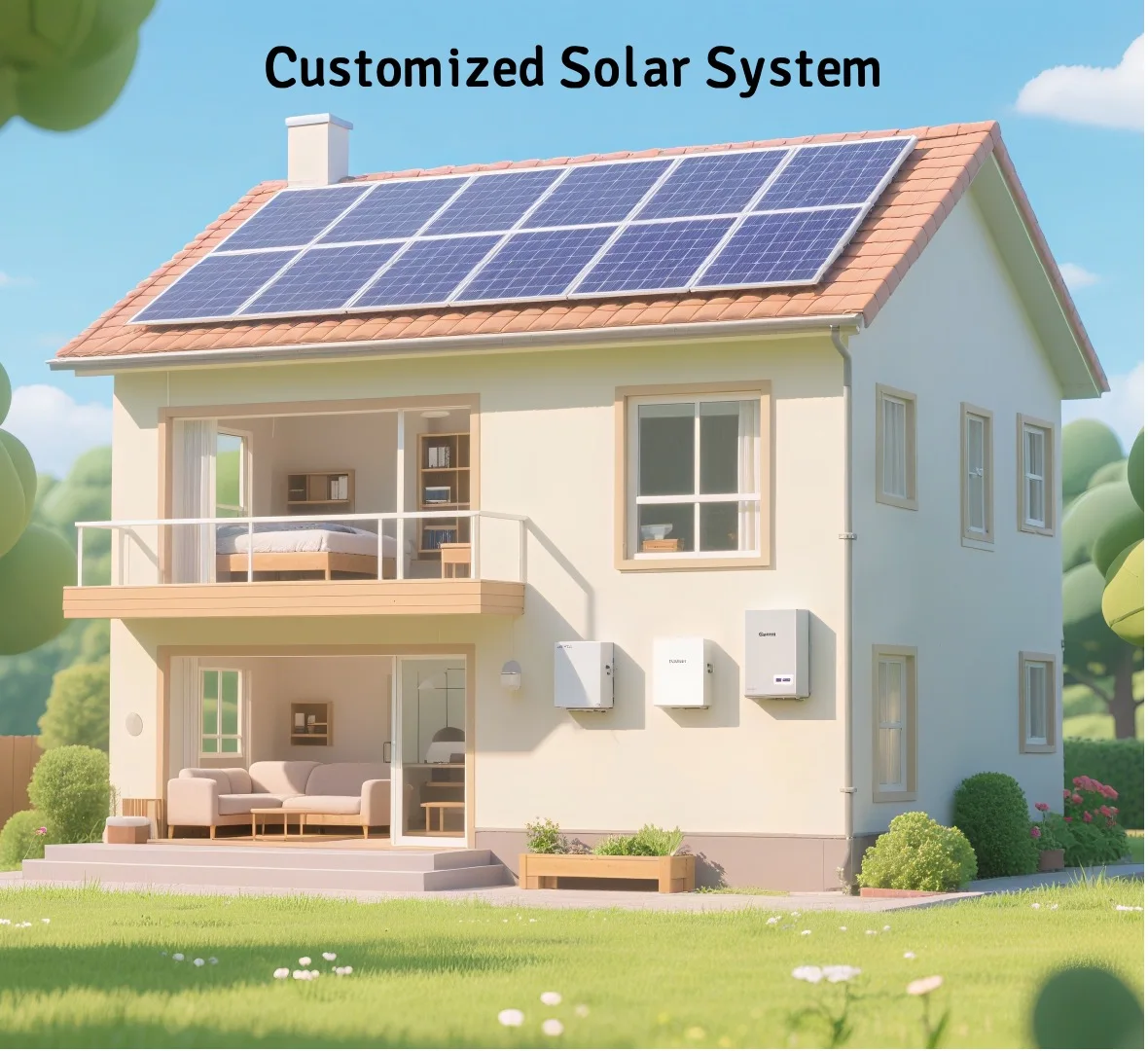 Preferential Price Residential Off-grid Solar Power System 90kw 100kw or Customizable Solar Energy System with Energy Storage