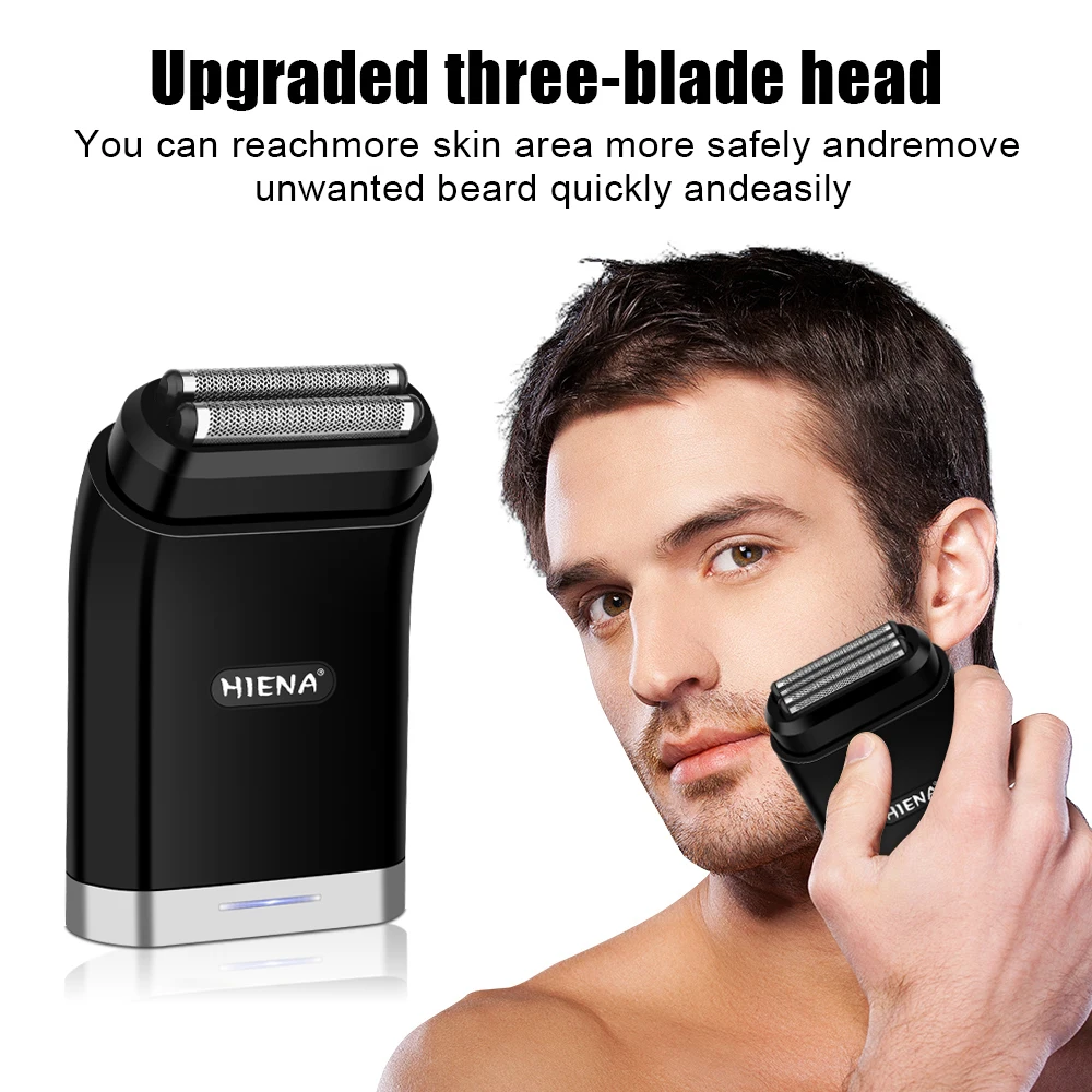 전기 면도기 수염 면도기 오리지널 미니 면도기 남성용 습식-건식 겸용 세척 가능 충전식 무선 면도기