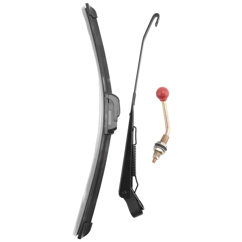 Unique 3X 350X400MM Manual UTV Windshield Wiper 15.7 Inch Wiper Kit For Polaris Ranger RZR 800 900 1000 Can Am Kawasaki Honda