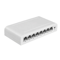 8 Port Gigabit Data Switch,Network Hub,Desktop Ethernet Splitter,Plug & Play Shielded Ports Fanless Quiet Mini Portable Durable