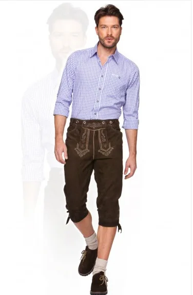 Lederhosen-pantalones de cerveza de lujo para hombre adulto, traje de fiesta de cerveza Bavaria, vestido de lujo tradicional, Oktoberfest