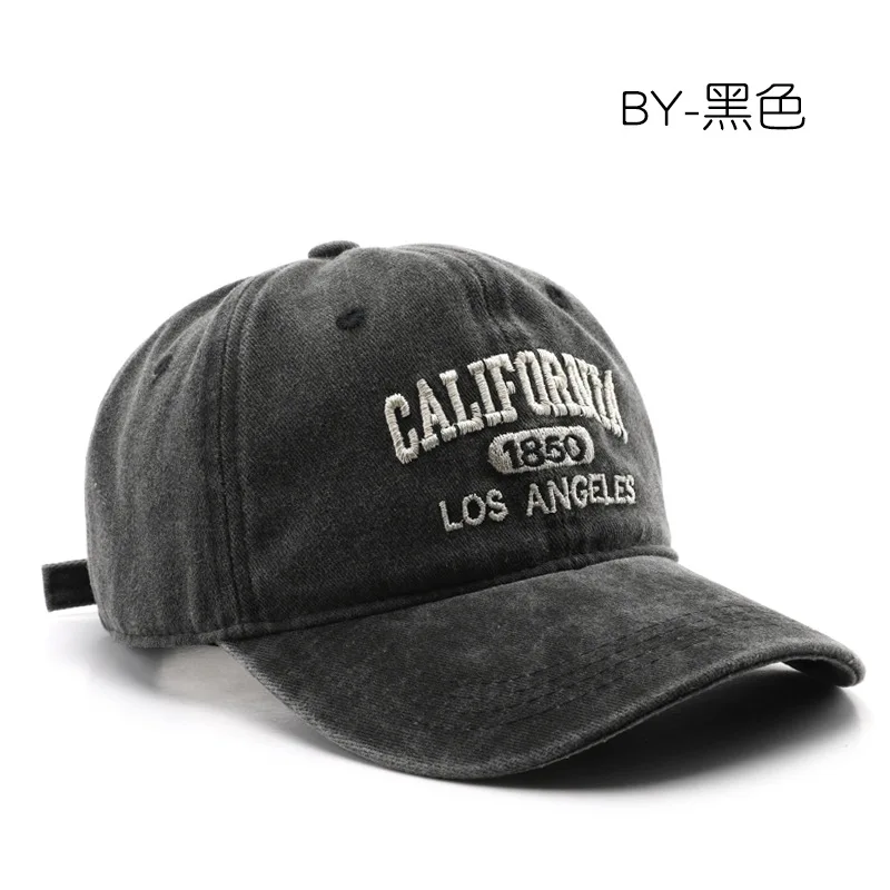Modische, lässige Baseballkappe für Damen und Herren, Baumwolle, weiche Hüte, Unisex, Los Angeles-Stickerei, Snapback-Mütze, Wandern, Sonnenschutzkappen – Detail 14