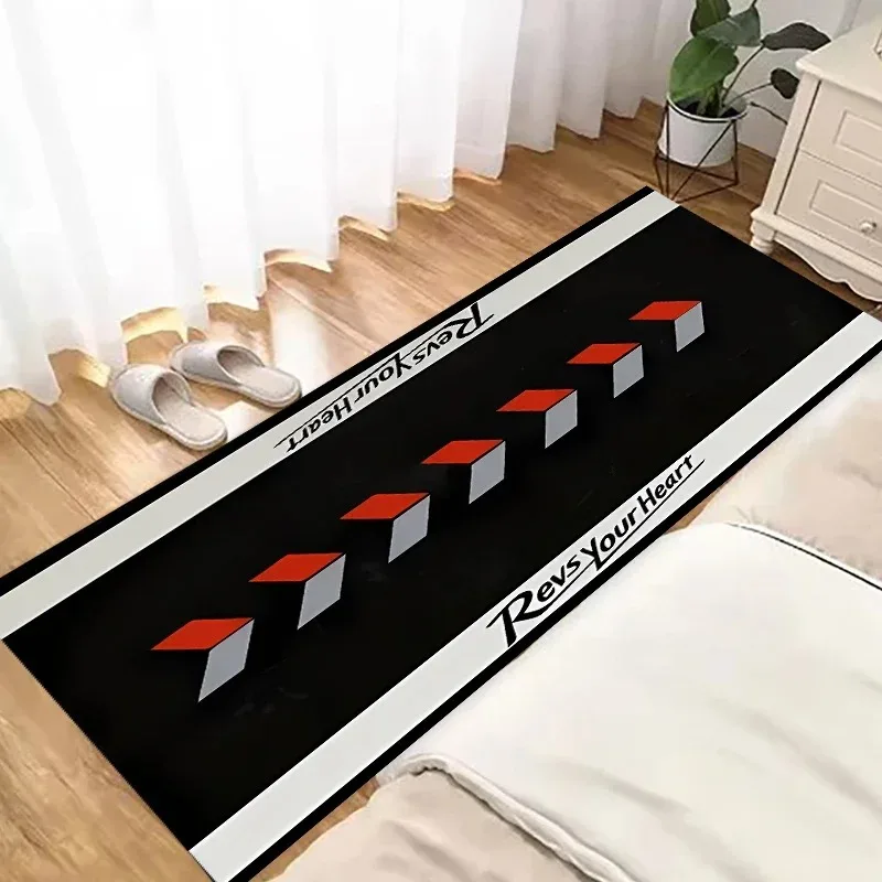 

Cool Racing Car Long Rug Reduction Home Decoration Motorcycle Display Mat Garage Floor Mat Bedside Rug Carpets for Living Room