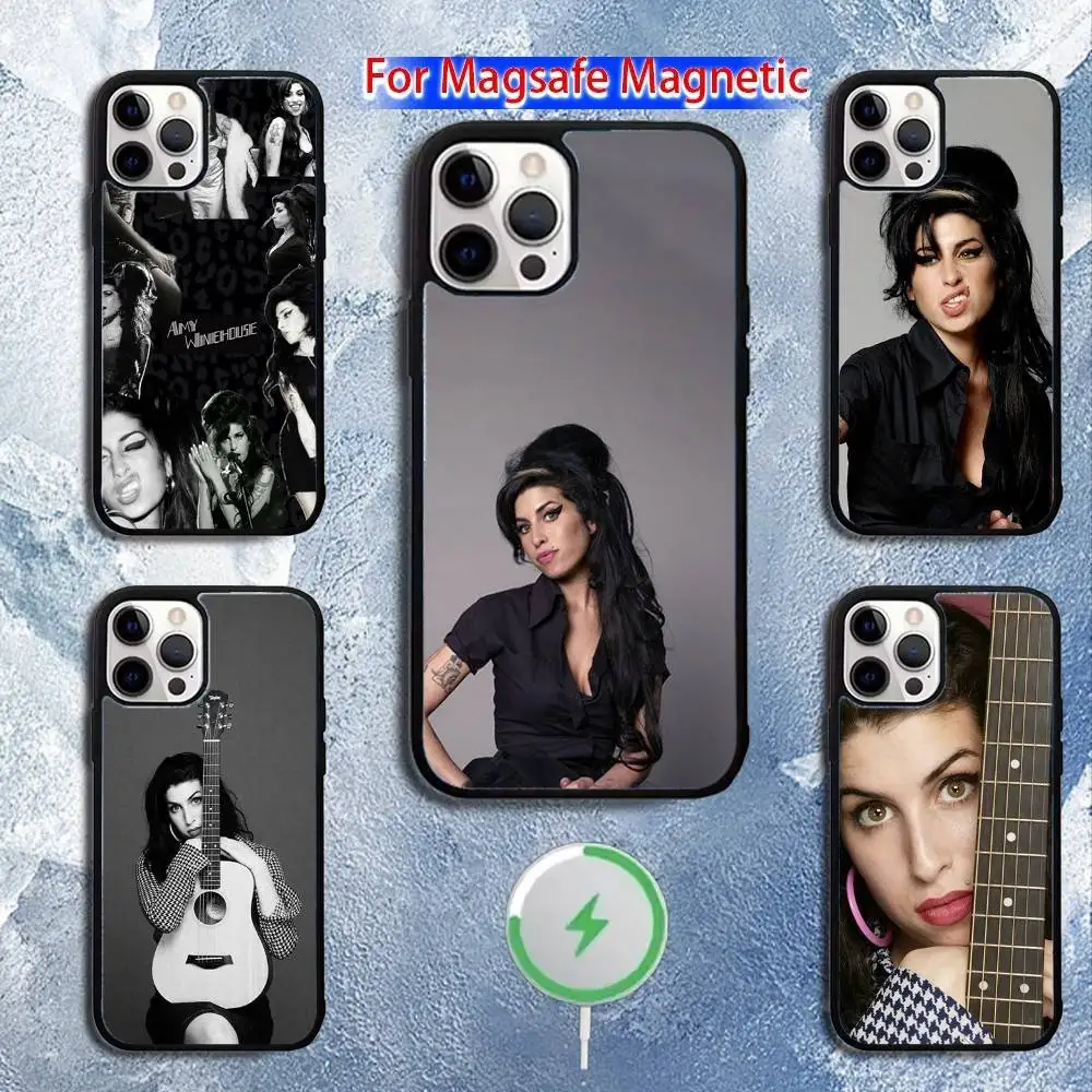 

Singer A-Amy Winehouse Phone Case For iPhone 16,15,14,13,12,11,Pro,Max,Plus,Mini,Magsafe,Magnetic Wireless Charging Case