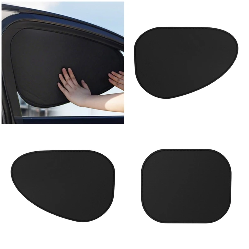 

242D Reusable Automotive sun shade With Electrostatic Adhesion Universal Car Window Thermal Insulation Privacy Protection