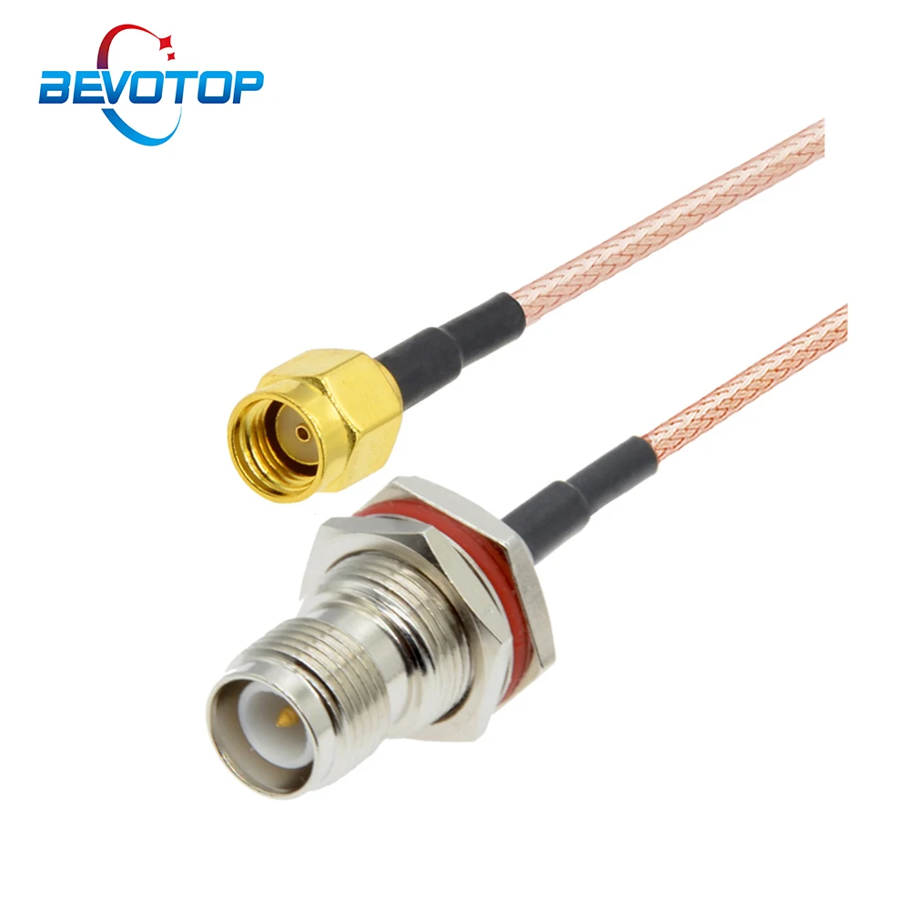 TNC Cable Waterproof RP-TNC Female to RP SMA Male Adapter RG316 Pigtail 50Ohm RF Coaxial Cable Assembly Extension Cord Jumper