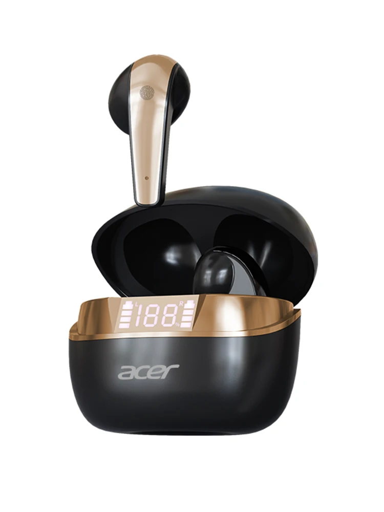 [Produit authentique officiel Acer] Ohr554 Nouveaux écouteurs Bluetooth sans fil Conception intra-auriculaire Confortable à porter pour le sport en cours d'exécution Appel Réduction du bruit Qualité