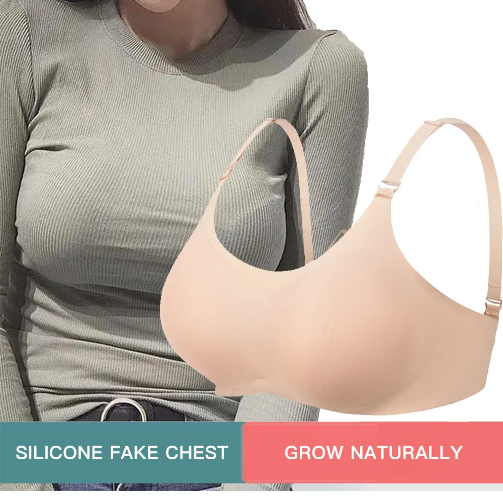 Sexy Realistic Silicone False Breast Forms Tits Fake Boobs Bra Crossdresser Shemale Transgender Drag Transvestite Mastectomy