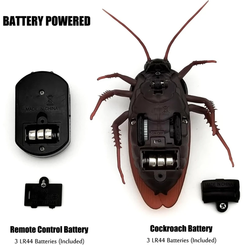 Remote Control Cockroach Toy With Movement For Interactive Indoor Playtime And Stimulation