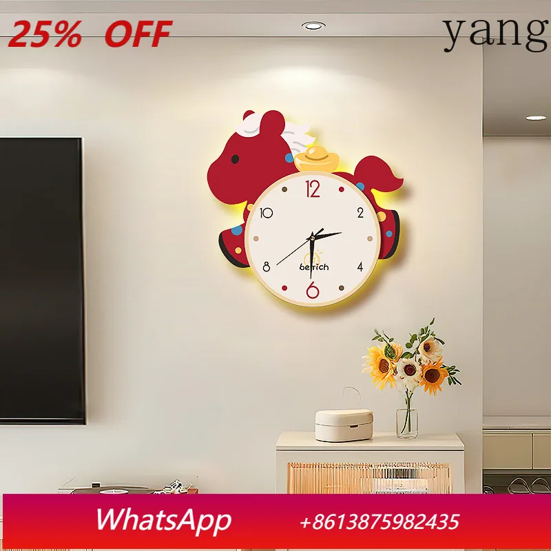 

LTT Creative Silent Clock TV Background Wall Wall Clock Living Room No Punching Clock