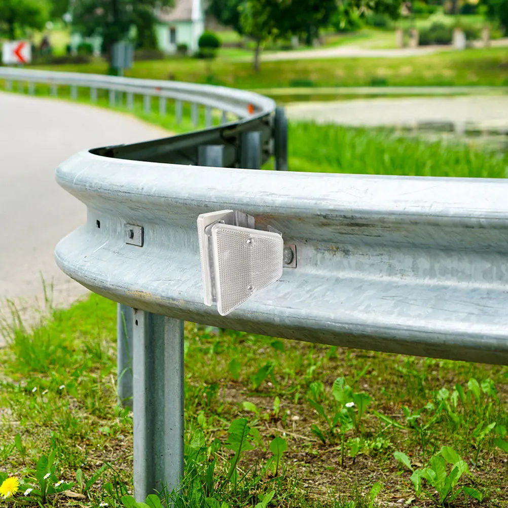 2Pcs Heavy Duty Contour Marker Reflective Pavement Indicator for Driveway Roadside and Guardrail