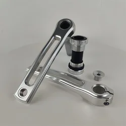 Bicycle Polished silver crank 170mm super light hollow crankset for brompton MTB roadbike universalize