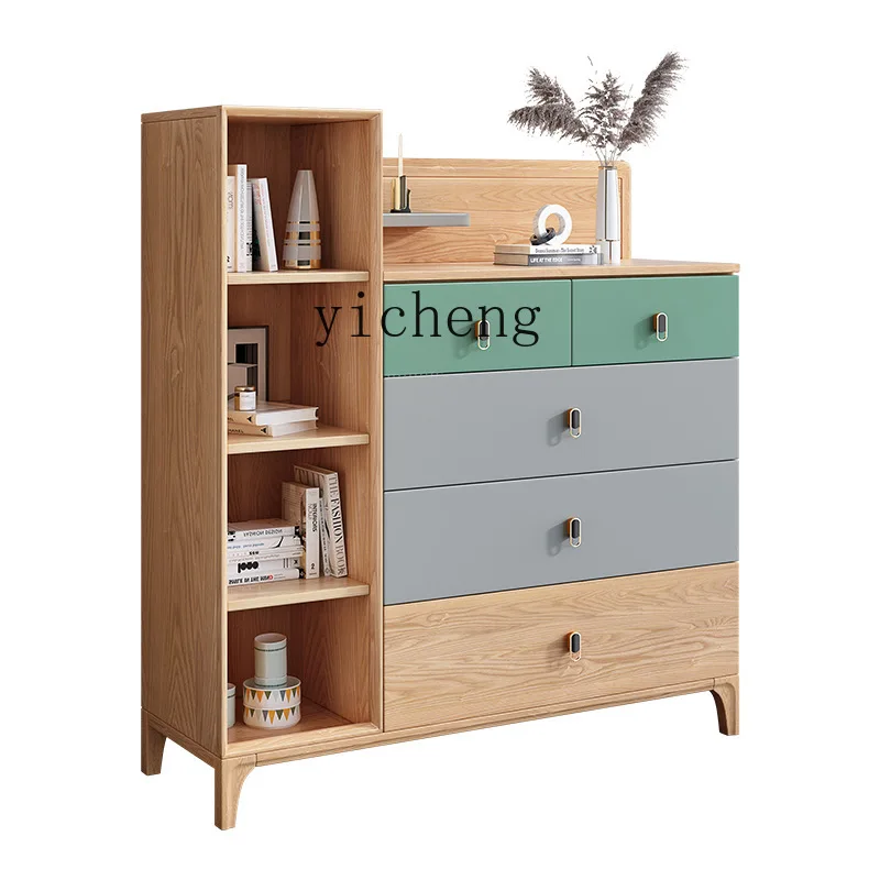

XL Solid Wood Chest of Drawers Nordic Ash Storage Cabinet Furniture Locker