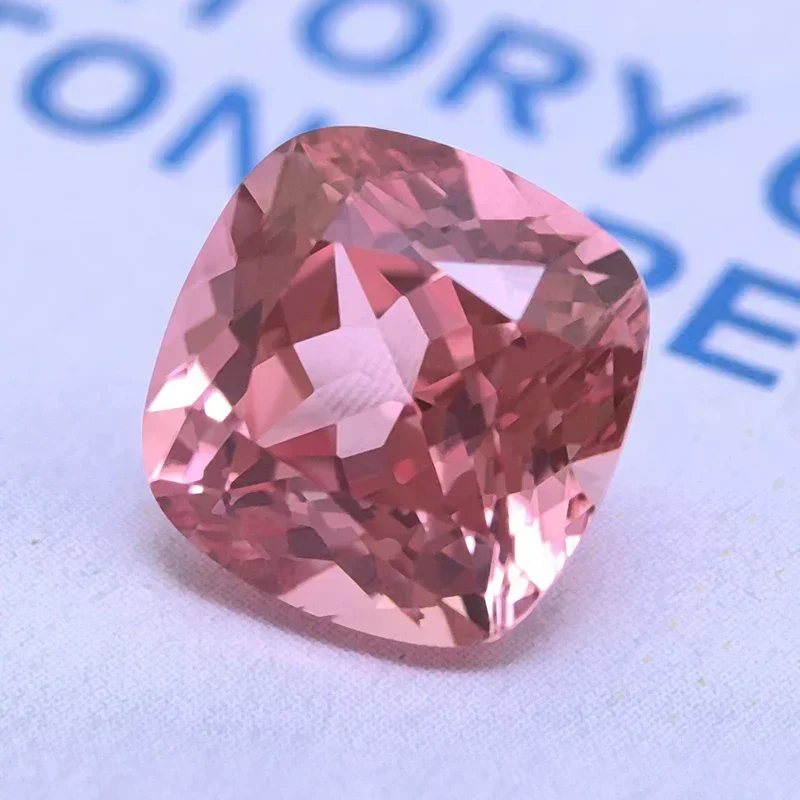 

Высококачественные лабораторно выращенные бусины Padparadscha квадратной формы, цвета красного лотоса, VVS1, для изготовления ювелирных изделий своими руками, с возможностью выбора, с сертификатом AGL