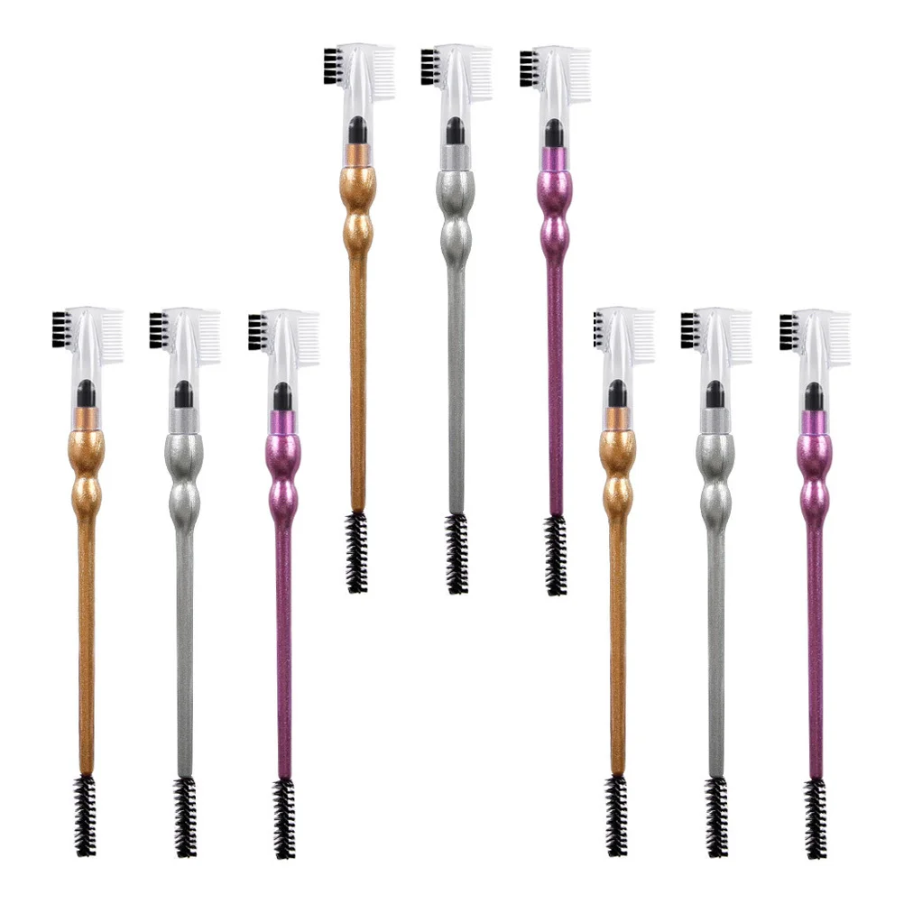 9 Stuks Brow Kam Wenkbrauw Borstel Duurzaam Make-Up Tool Wimper Kam Tweekoppige Wenkbrauw Wimper Make-Up Accessoire Brow Kammen