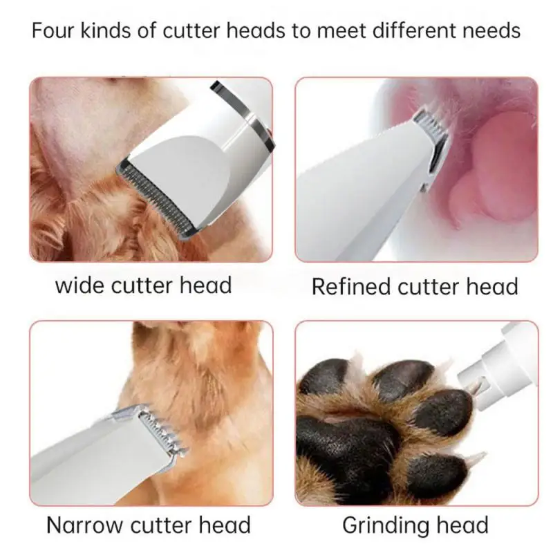 Pet Electric Clippers Lightweight Body Ipx7 Waterproof Double Gear Trimmer Lightweight One Shaving And Grinding Speed Regulation