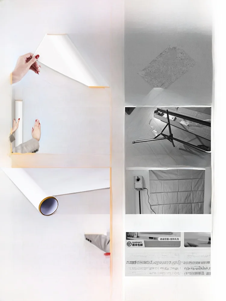 ورق حائط لشاشة عرض لاصقة للاستخدام المنزلي، ورق حائط لاصق لامتصاص الكهرباء الساكنة، ورق حائط لاصق