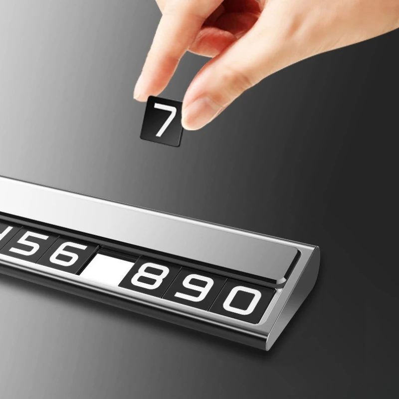 1 قطعة بطاقة ركن السيارة المؤقتة رقم الهاتف حامل هاتف السيارة لوحة رقم الهاتف اكسسوارات السيارات التصميم