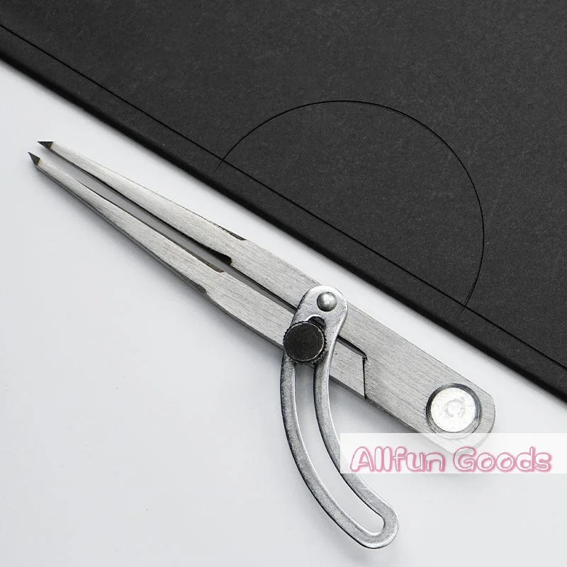 [TG835]100MM-300MM Circular Marking Tool Stainless Steel Wing Divider Adjustable Lock For Leathercraft Woodworking Metalworking