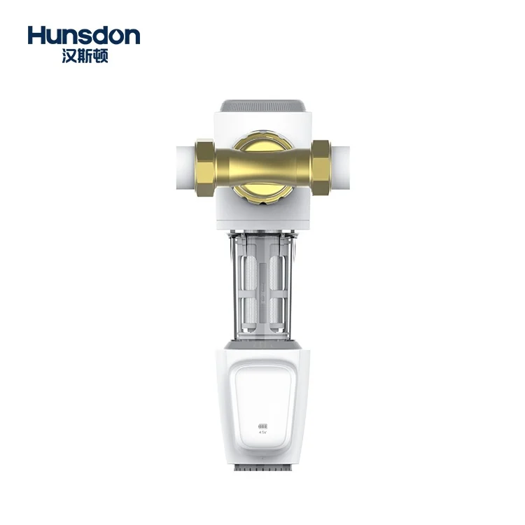 Hunsdon HP-L40 360° Reusable Spin down Sediment Water Filter For Household Outside Large Flow Water Pre- Filter
