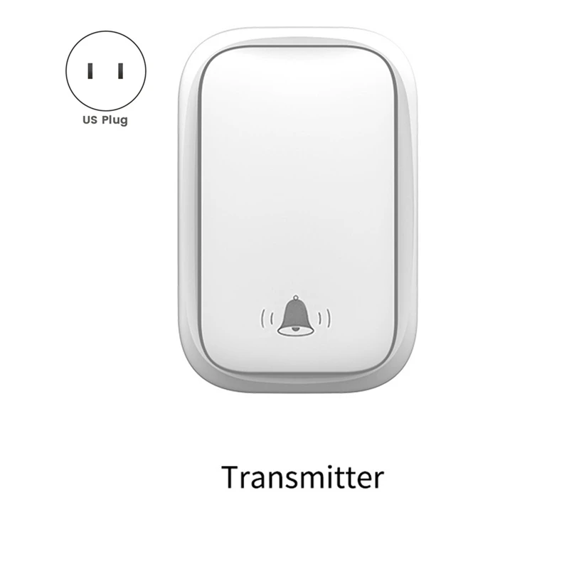 Wireless Doorbell For Home Battery Free Waterproof Doorbell 3 Volume Levels 38 Song For Home/Office/Classroom