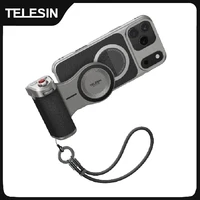 TELESIN Kit de agarre maestro magnético para iPhone 17 Pro ProMax, Kit estándar de agarre para cámara de teléfono, funda de refrigeración de grafeno, soporte de mango