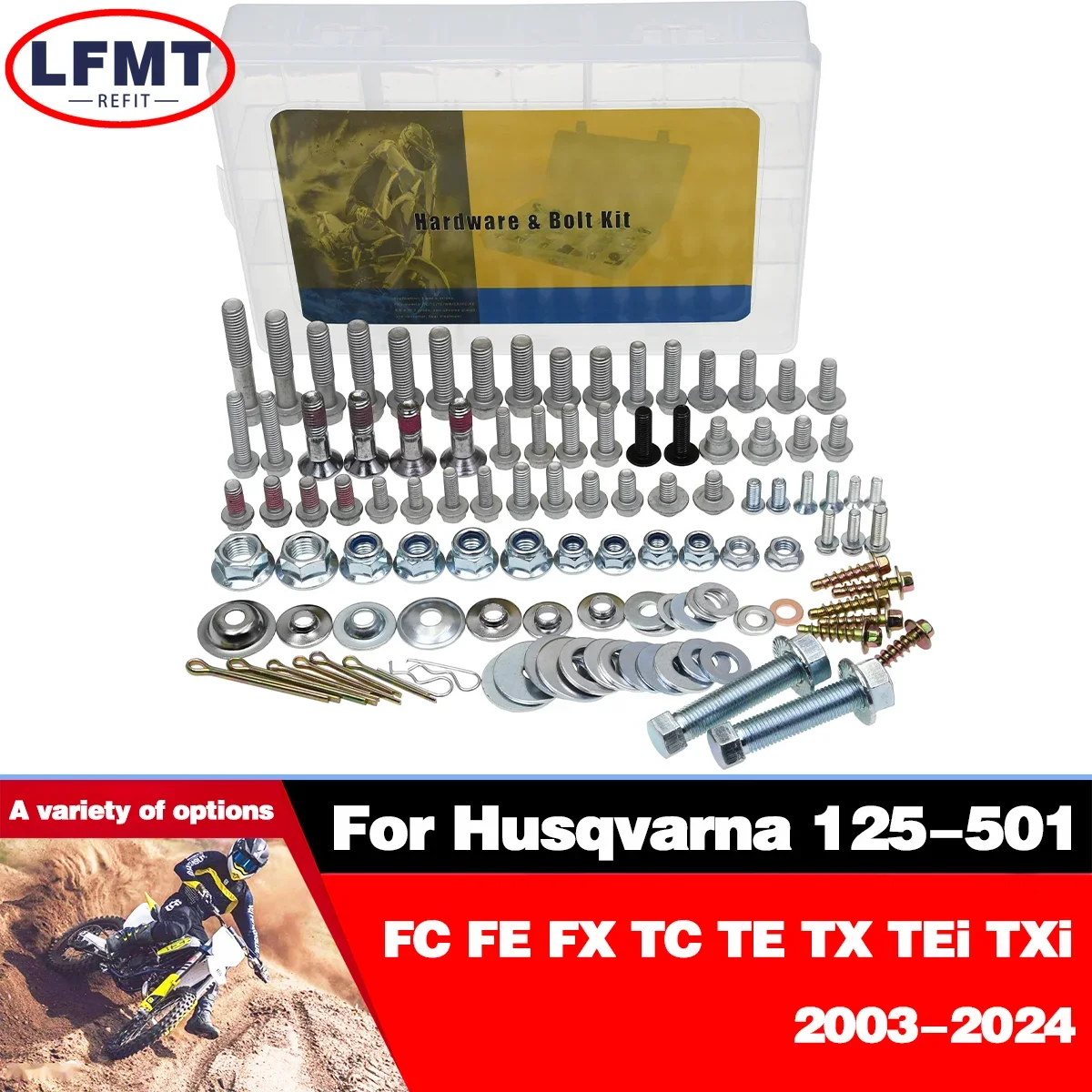 Motorcycle Hardware Bolt Full Plastics Fastener Kit For Husqvarna FC FE FX TC TE TX TEi TXi 125 250 350 450 500 501 CC 2003-2025