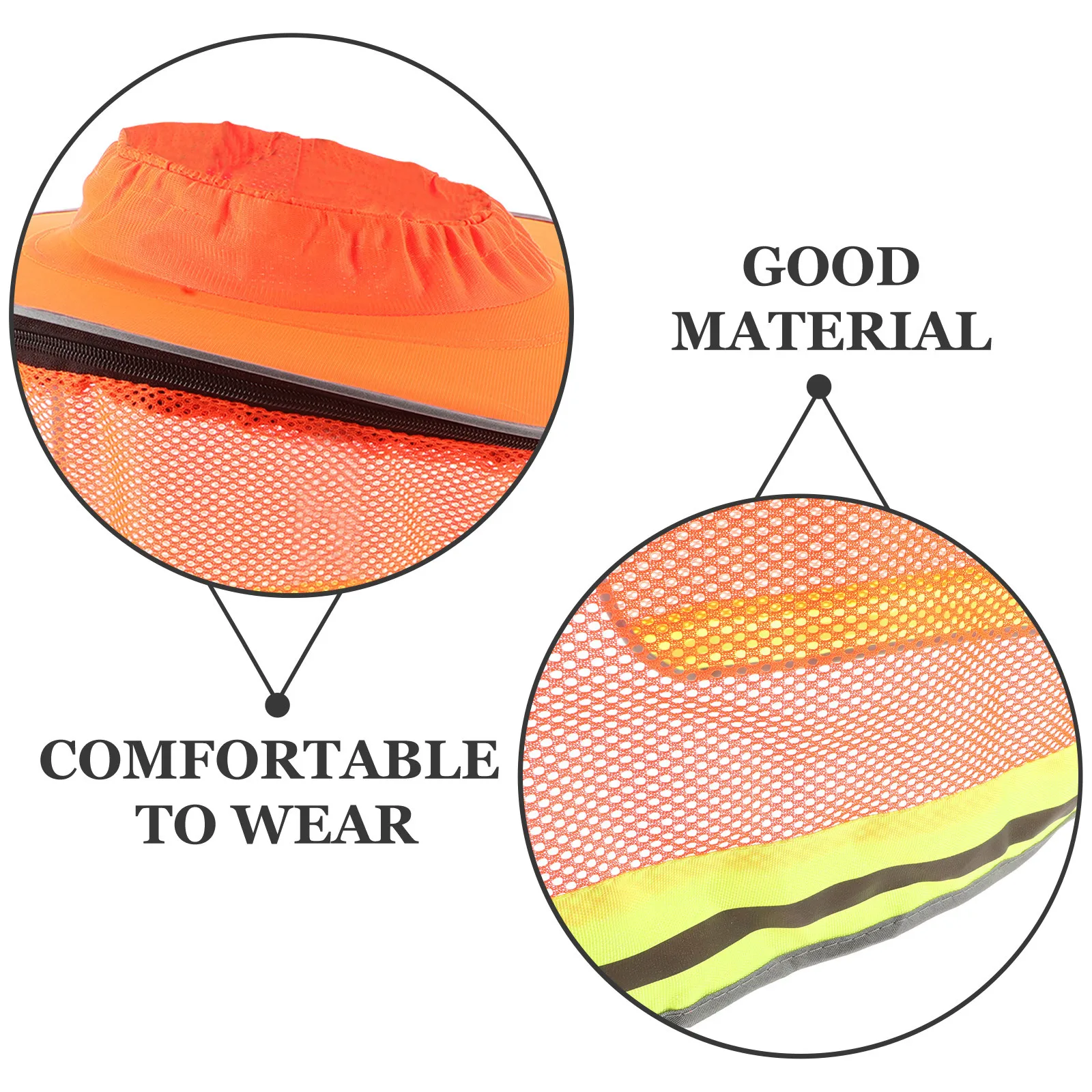 BUTIFULSIC Sun Visor for Men Hard Hat Accessory Safety Brim Shade Neck Protector Orange
