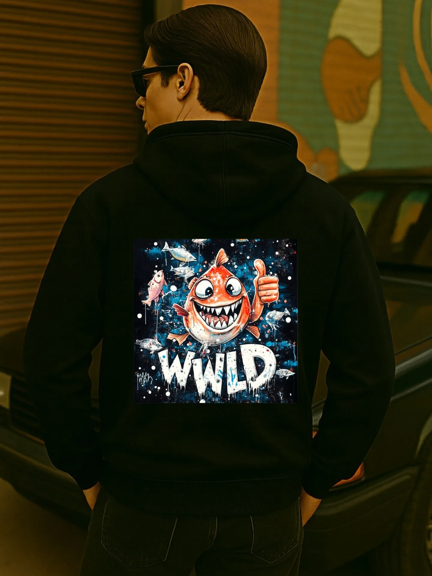 هوديي جرافيك للرجال، طباعة حروف باريس، نمط كاجوال، مبطن بالصوف، للرجال، للارتداء اليومي #2