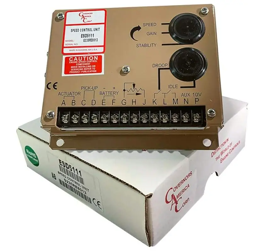 Imagem -05 - Módulo Controlador de Velocidade do Gerador Regulador Elétrico Original Gac Esd5111 Control Unit