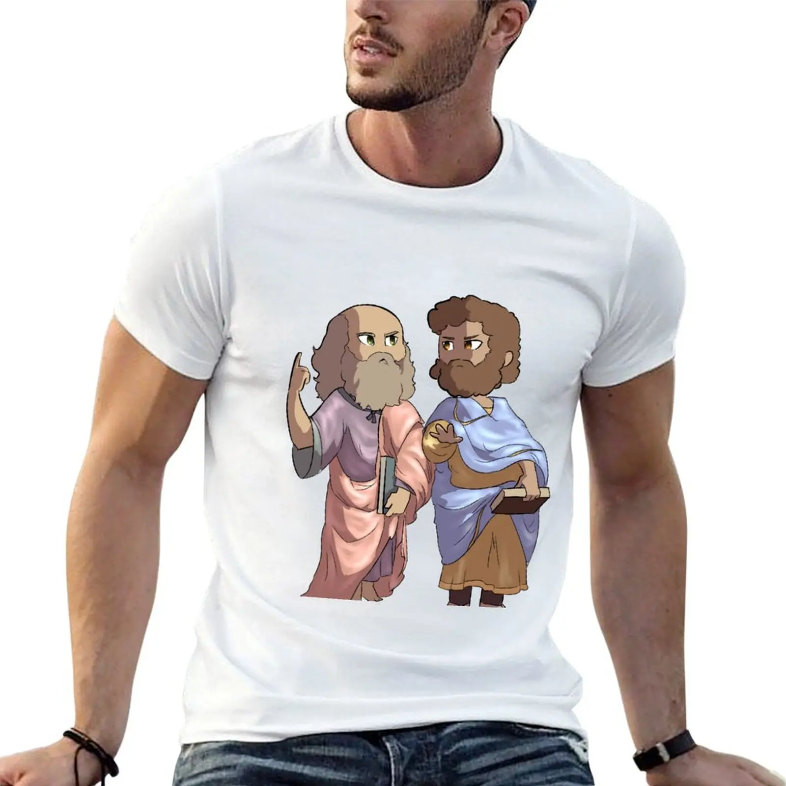 School of Athens T-Shirt Functional Casual Short Sleeve Tee