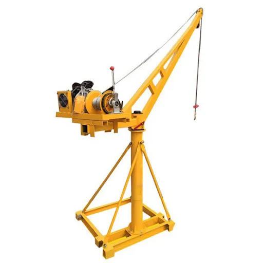 360 Degrees Rotate 500kg 1ton Outdoor Use Mini Engine Crane Construction Lift Crane
