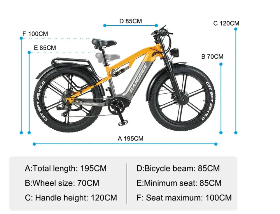 YX80 Electric Bicycle 2000w motor 48v20ah battery Hydraulic brake 50km/h 20 inch tire E-bike mountain off-road Electric bike image 5