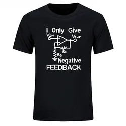 Ik Geef Negatieve Feedback Computer Ingenieur T-shirt Nieuwigheid Grappige Grafische T-shirts Mannen Casual Korte Sleev Tees Roupas Masculinas