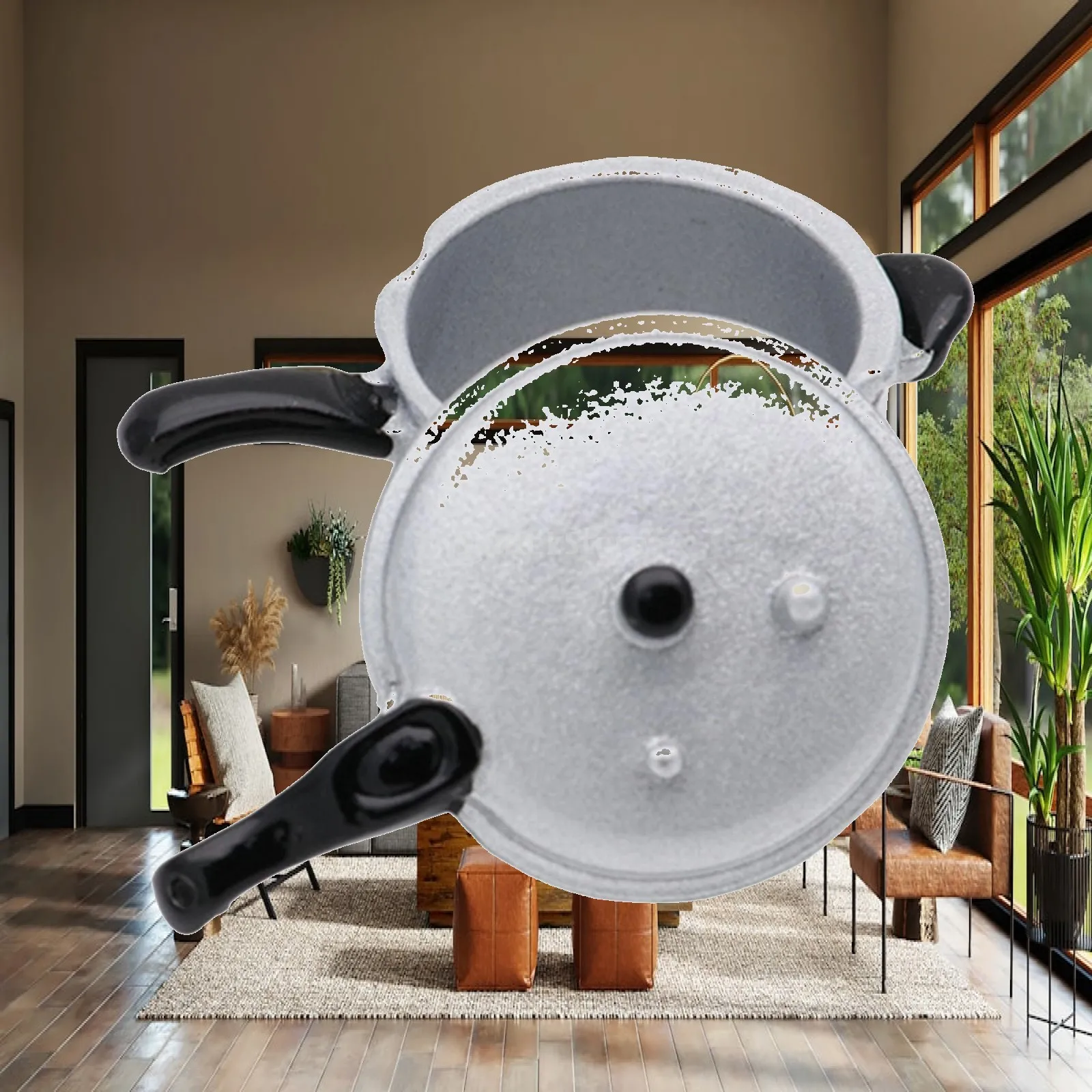 Miniature Dollhouse Accessories Doll House Decoration Mini Pressure Cooker Alloy Photo Prop Micro Landscape Decor 1/12 Scale