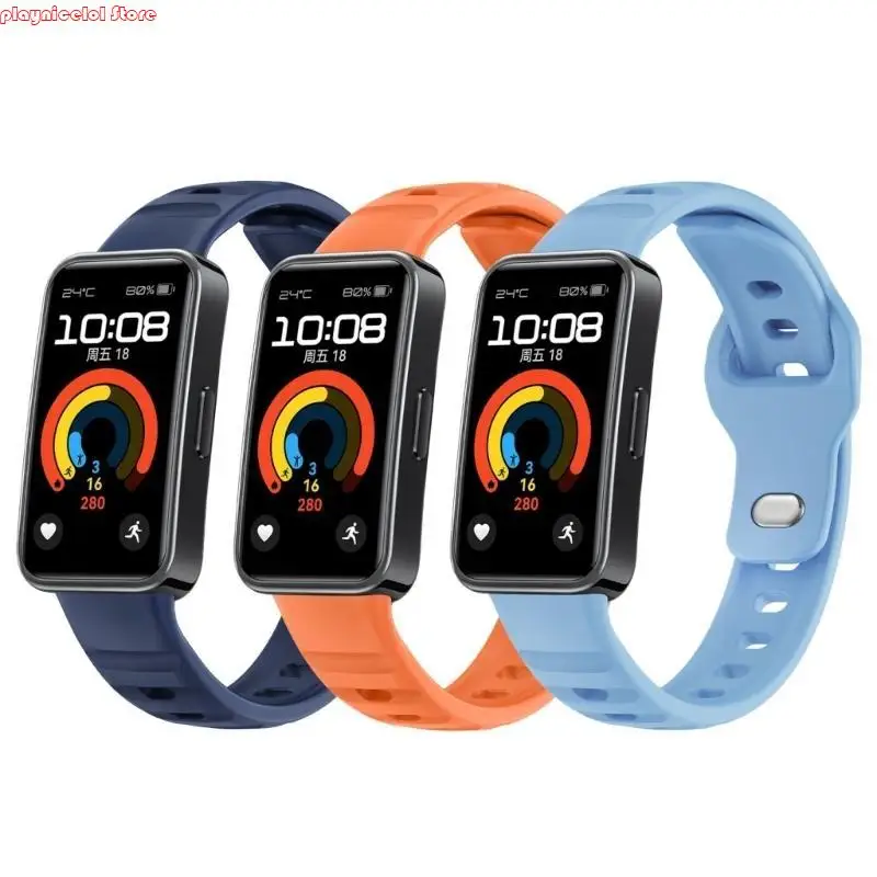 Bracelets liberación rápida E8BA Banda silicona Correas cinturón transpirable para banda 10/9