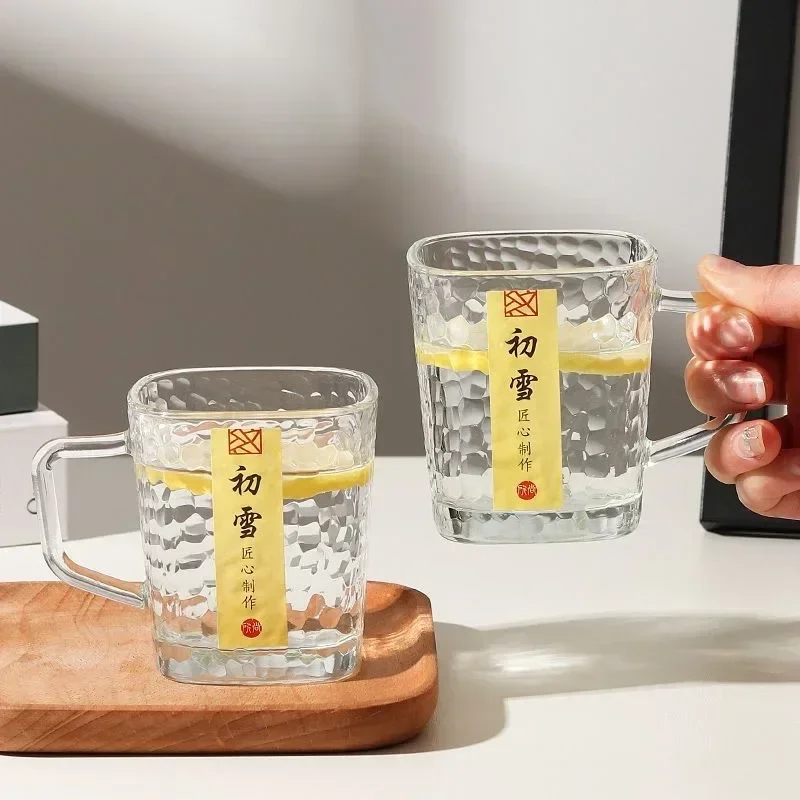 Glass high appearance level Creative couple Summer female coffee cup office water glass whiskey glass